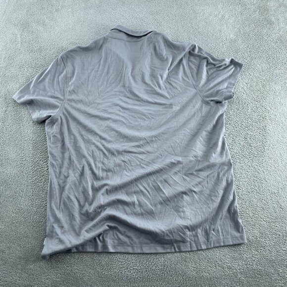 Mens Alfani Alfatech Polo Shirt Gray XXL Stretch Easy Care NWT 4117 - Picture 2 of 8
